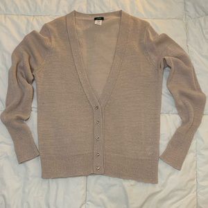 J. Crew v-neck cardigan with jewel buttons